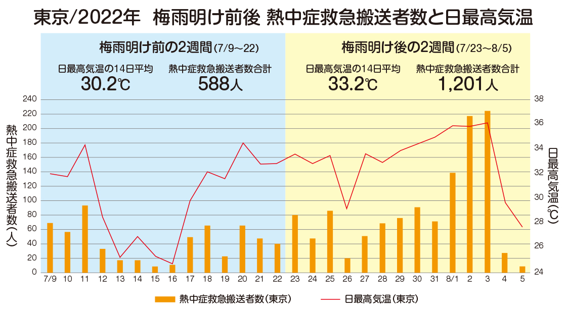 熱中症救急搬送者数